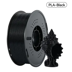 Black PLA, 1 kg filament spool