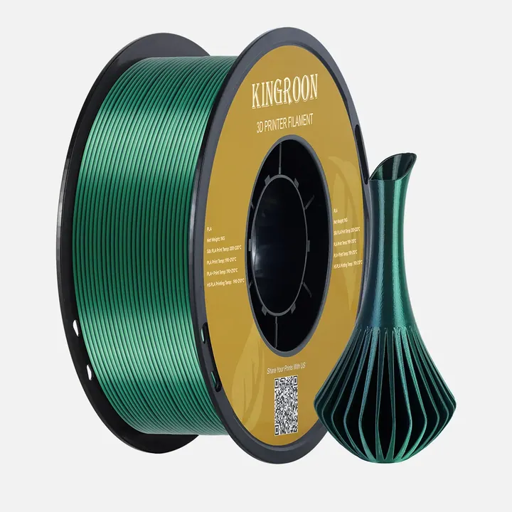 Silk Tricolor Gold / Green / Black filament