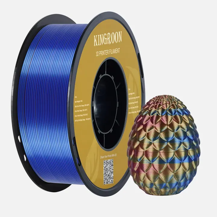 Silk Tricolor Red / Yellow / Blue filament
